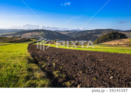 Tatra mountains in rural scene, Poland Tatra mountains in rural scene, Poland 39145397