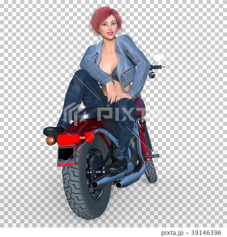Female rider - Stock Illustration [39146396] - PIXTA