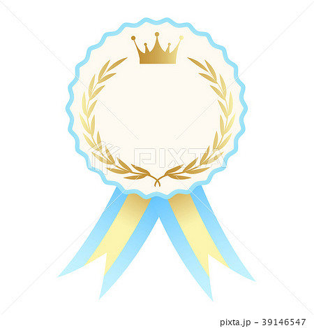 王冠 フレーム メダル アイコンのイラスト素材