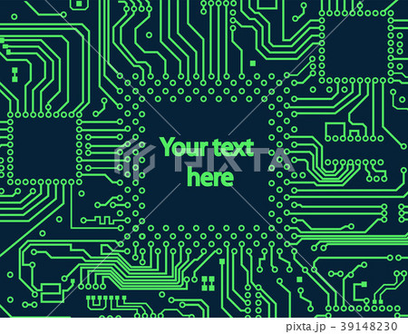 High tech electronic circuit board vector 39148230