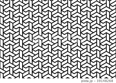 Seamless Vector Abstract Pattern With Black Lines Seamless Vector Abstract Pattern With Black Lines 39148268