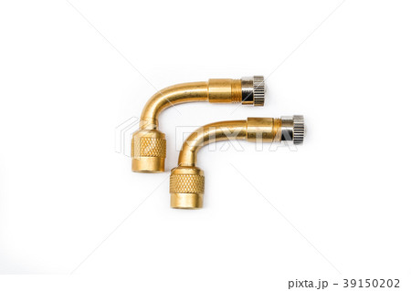 Pair of 90 Degree Brass Filling Air Pipe. 39150202