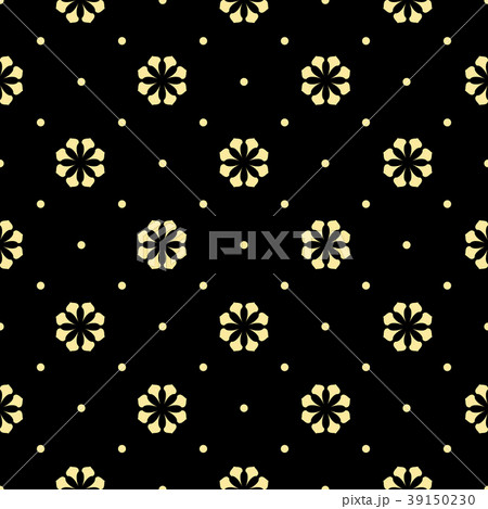 Seamless abstract floral pattern  background. Gold 39150230