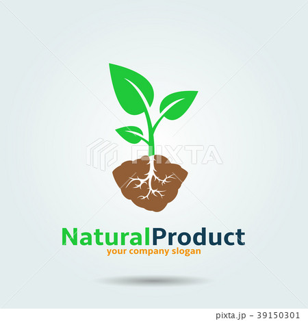 Natural product vector logo design template Natural product vector logo design template 39150301