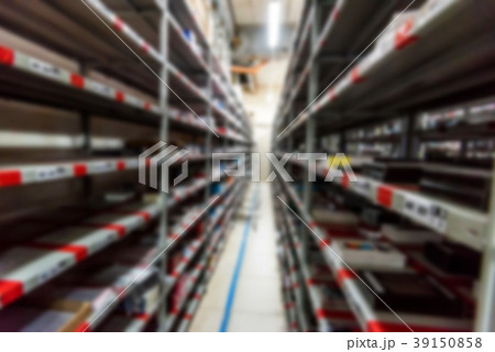 Blurred interior of hardware shop storage Blurred interior of hardware shop storage 39150858