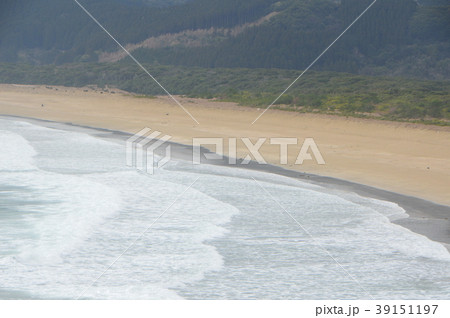 石波海岸 宮崎県串間市市木地区 の写真素材