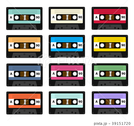 Set of audio cassette old tape recorders used in 39151720