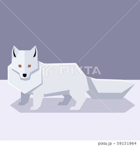Flat design Polar Fox 39151964