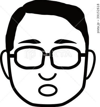 話すおじさんのイラスト素材