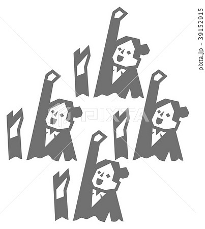 シンクロナイズドスミングするビジネスウーマン 39152915