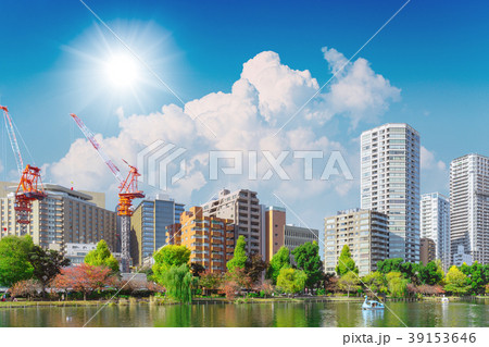 Blue Sky and Cloud and Sun for background 39153646