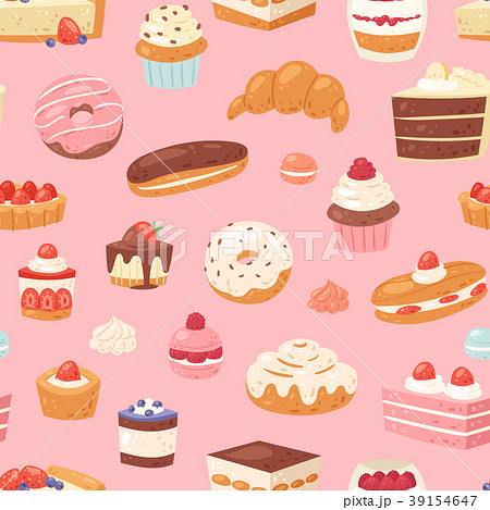 Cake Vector Chocolate Confectionery Cupcake Andのイラスト素材 39154647 Pixta