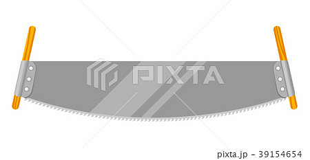 Illustration of saw on white background isolated 39154654