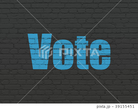 Political concept: Vote on wall background Political concept: Vote on wall background 39155451