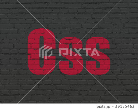 Database concept: Css on wall background 39155462