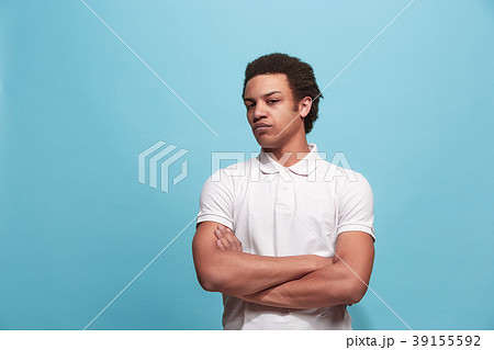 Suspiciont. Doubtful pensive man with thoughtful Suspiciont. Doubtful pensive man with thoughtful 39155592