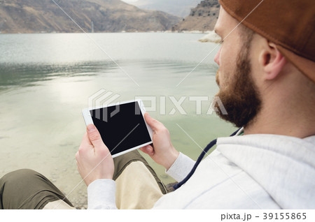 Close-up of a horde in a brown cap in the open air 39155865