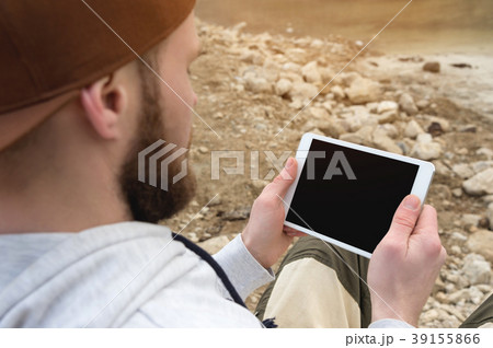 Close-up of a horde in a brown cap in the open air 39155866