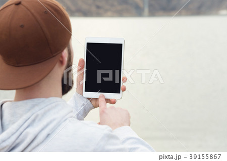 Close-up of a horde in a brown cap in the open air 39155867