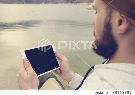 Close-up of a horde in a brown cap in the open air 39155895