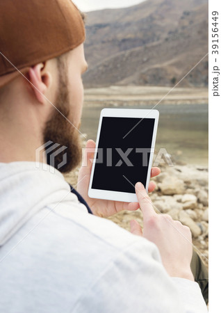 Close-up of a horde in a brown cap in the open air 39156449
