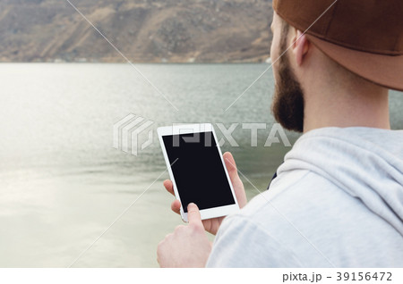 Close-up of a horde in a brown cap in the open air 39156472