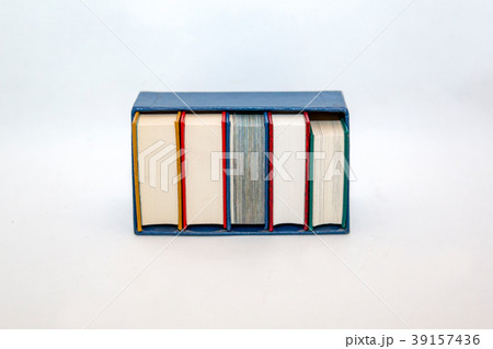 Stack of small books in hard cover Stack of small books in hard cover 39157436