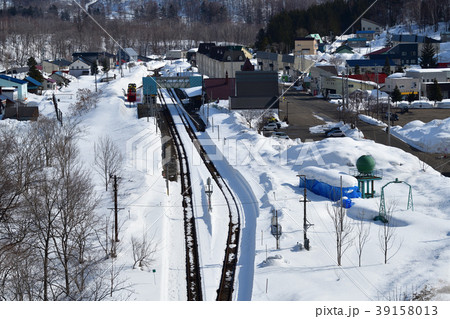 早春の北海道ニセコ町のニセコ駅周辺のローカルな風景を撮影 早春の北海道ニセコ町のニセコ駅周辺のローカルな風景を撮影 39158013