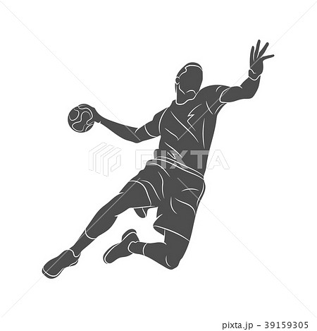 Handball Player Abstractのイラスト素材