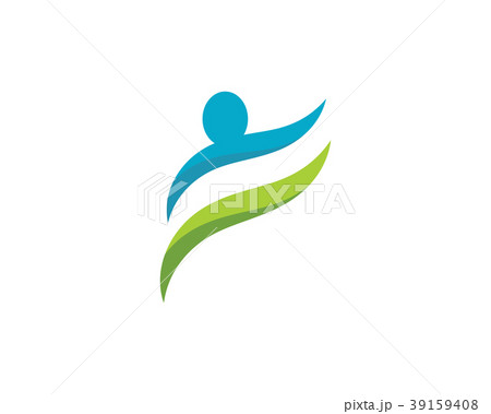 Human character logo sign Human character logo sign 39159408