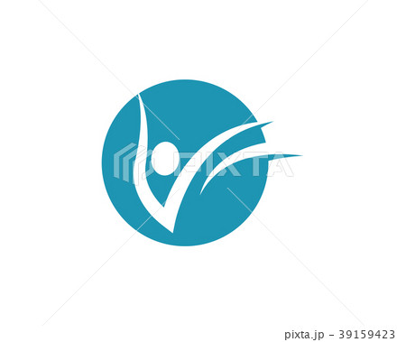 Human character logo sign Human character logo sign 39159423