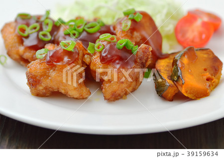 鶏の唐揚げ甘酢あんかけ 39159634