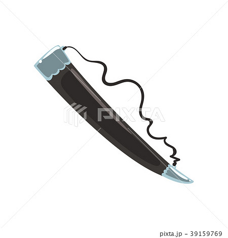 Cartoon illustration of metallic drinking horn for 39159769