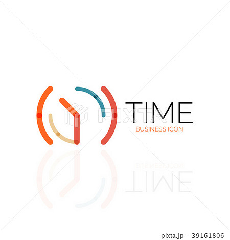 Vector abstract logo idea, time concept or clock 39161806