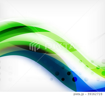 Vector colorful wavy stripe on white background 39162728