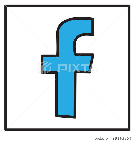 Unusual Look Facebook Logotype Vectorのイラスト素材