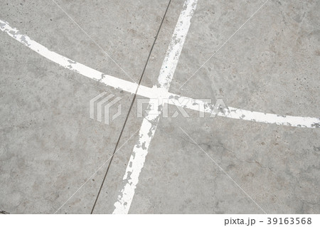 white lines concrete floor  vintage background 39163568