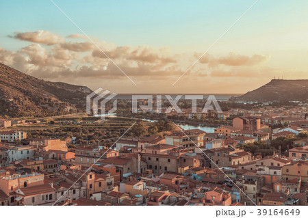 Sunset. in Bosa, Sardinia, Italy 39164649