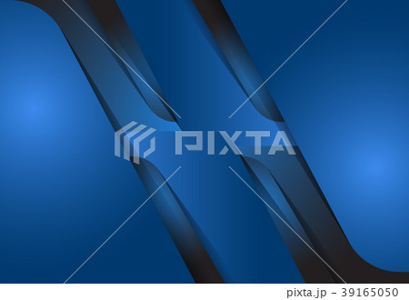 Blue abstract layer geometric background 39165050