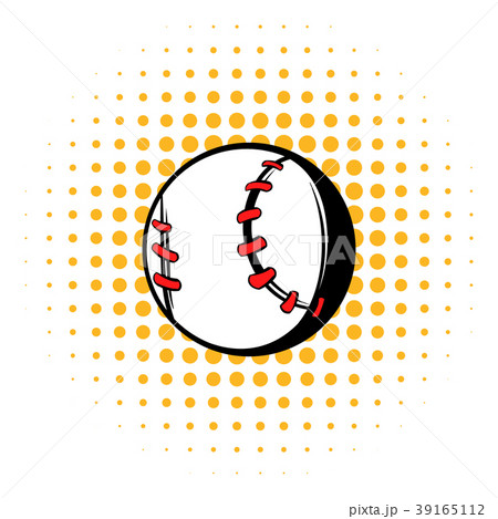 Baseball ball icon, comics style Baseball ball icon, comics style 39165112