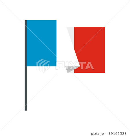 Flag of France icon, flat style 39165523