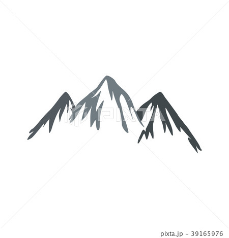 Mountain icon, flat style Mountain icon, flat style 39165976