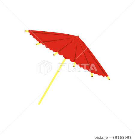 Asian parasol or umbrella icon, flat style Asian parasol or umbrella icon, flat style 39165993
