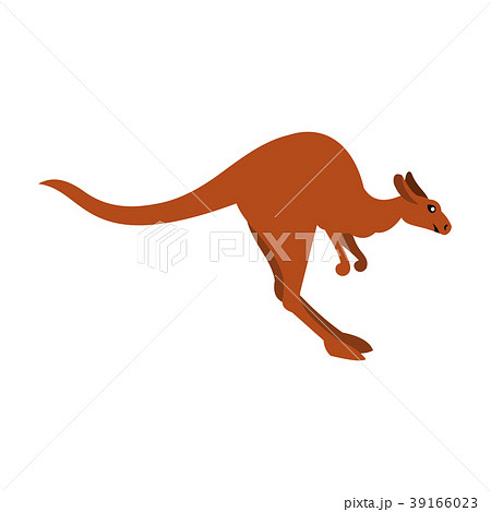 Kangaroo Icon Flat Styleのイラスト素材