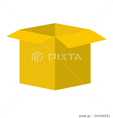 Open empty cardboard icon 39166091