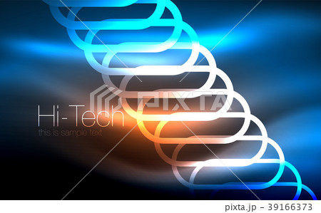 Glowing ellipses dark background, waves and swirl 39166373