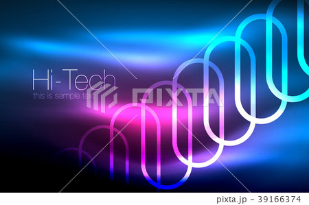 Glowing ellipses dark background, waves and swirl Glowing ellipses dark background, waves and swirl 39166374