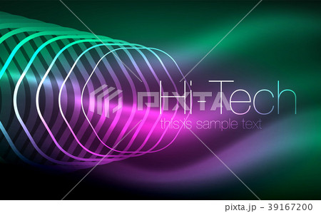 Outline hexagons, glowing geometric shapes Outline hexagons, glowing geometric shapes 39167200