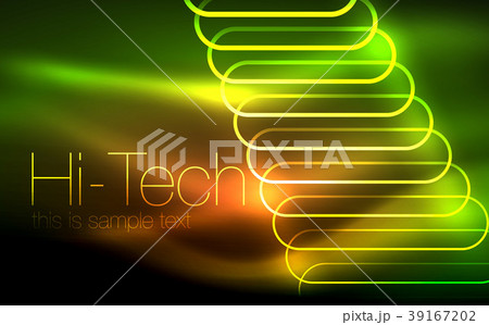 Glowing ellipses dark background, waves and swirl Glowing ellipses dark background, waves and swirl 39167202