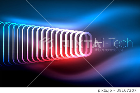 Glowing ellipses dark background, waves and swirl Glowing ellipses dark background, waves and swirl 39167207